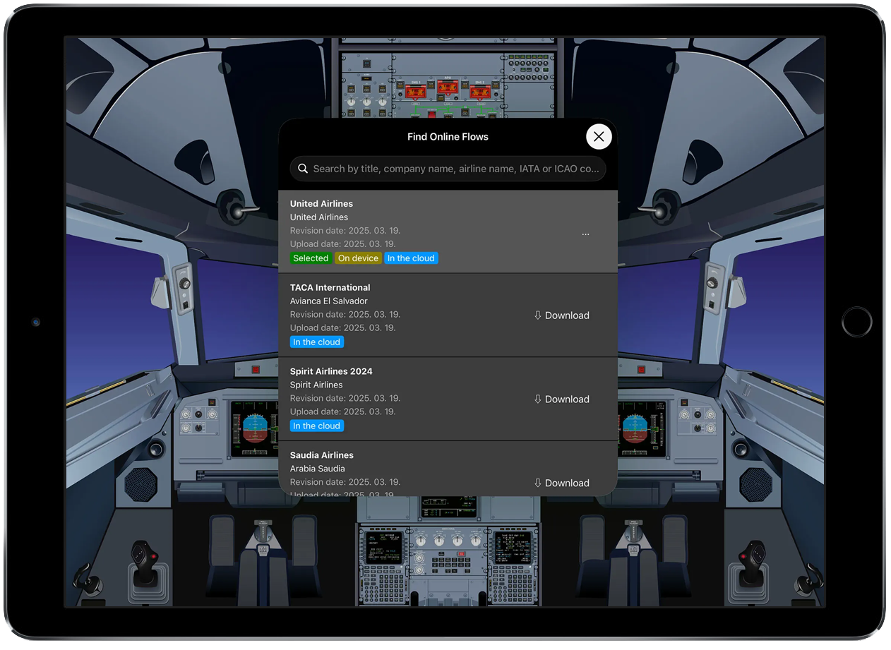 Interactive aircraft cockpit interface